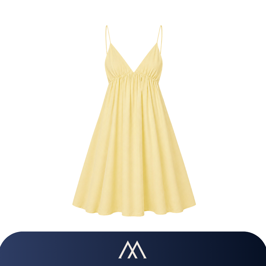 vestido longo feminino amarelo verão alças finas