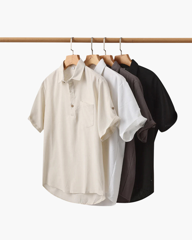 Camisa Masculina Amalvi Positano Linho
