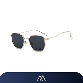 óculos de sol masculino Amalvi Cagliari quadrado pequeno metal UV400