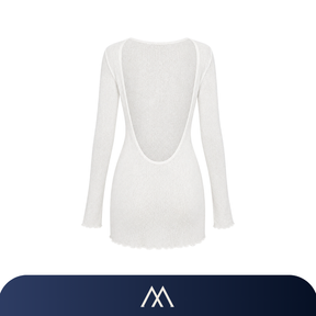 vestido transparente feminino preto praia
