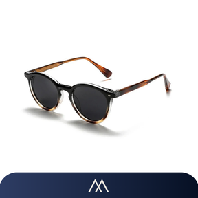 óculos de sol masculino Amalvi Nice redondo preto UV400