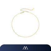 Colar feminino Amalvi estilo snake minimalista com corrente fina e elegante