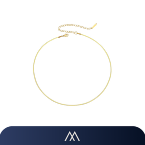 Colar feminino Amalvi estilo snake minimalista com corrente fina e elegante