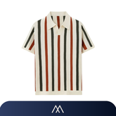 polo Amalvi listrada masculina visual elegante