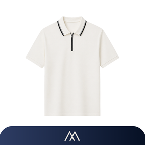 polo masculina ajustada minimalista moderna sofisticada
