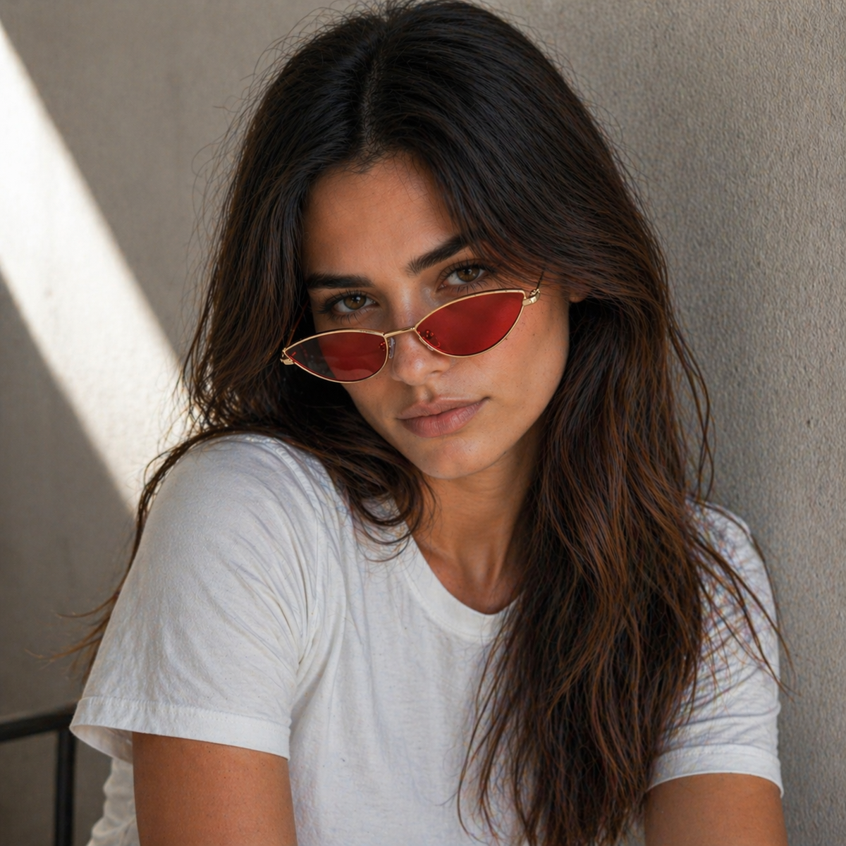 óculos de sol feminino ousado para verão e festa