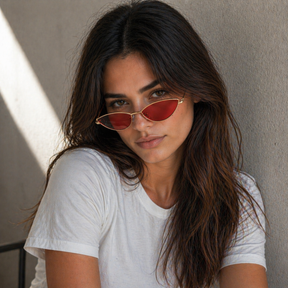 óculos de sol feminino ousado para verão e festa