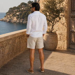 Conjunto Masculino em Linho Riviera Saluzzo Amalvi