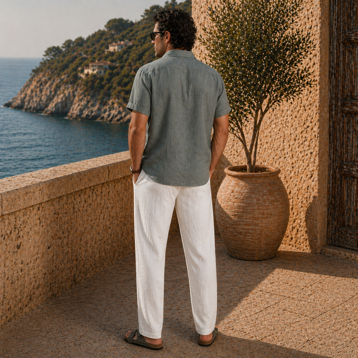 Conjunto Masculino em Linho Amalfi Amalvi