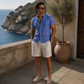 Conjunto Masculino em Linho Riviera Capri Amalvi