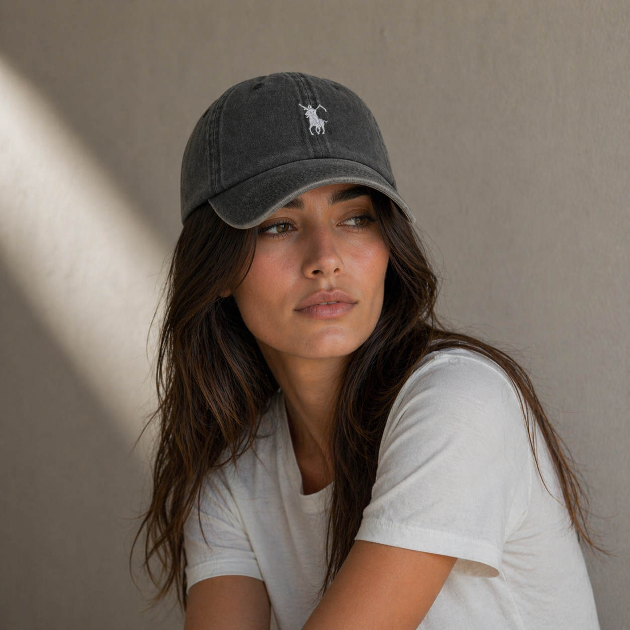 boné algodão lavado estilo clássico elegante