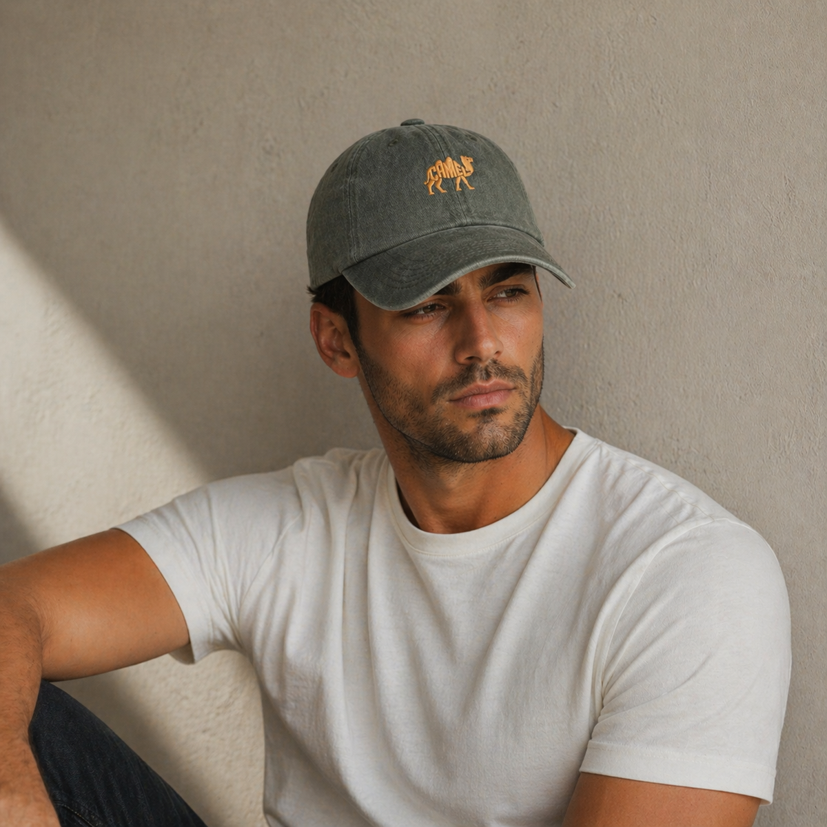 Boné Amalvi Camello Vintage Ajustável