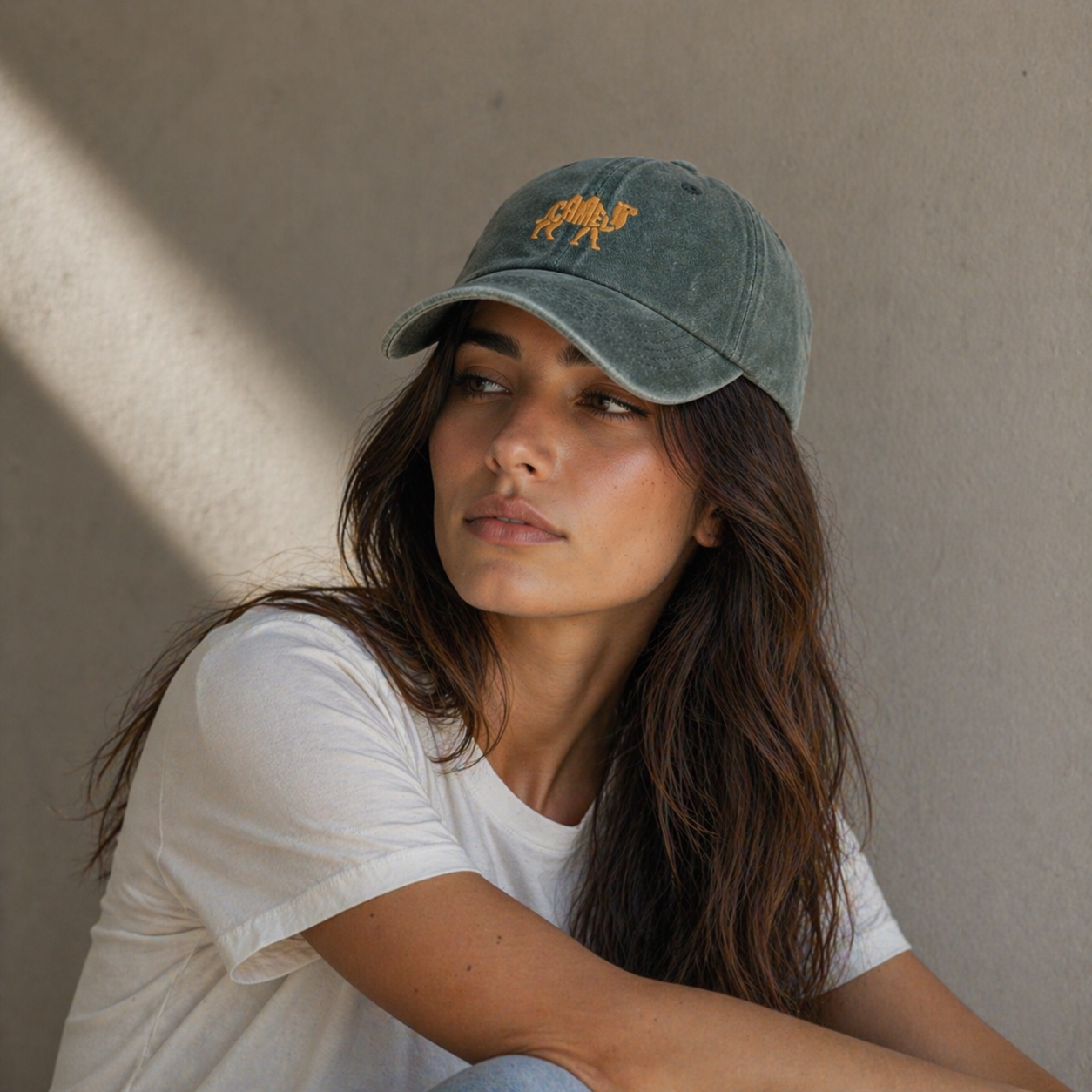 Boné Amalvi Camello Vintage Ajustável