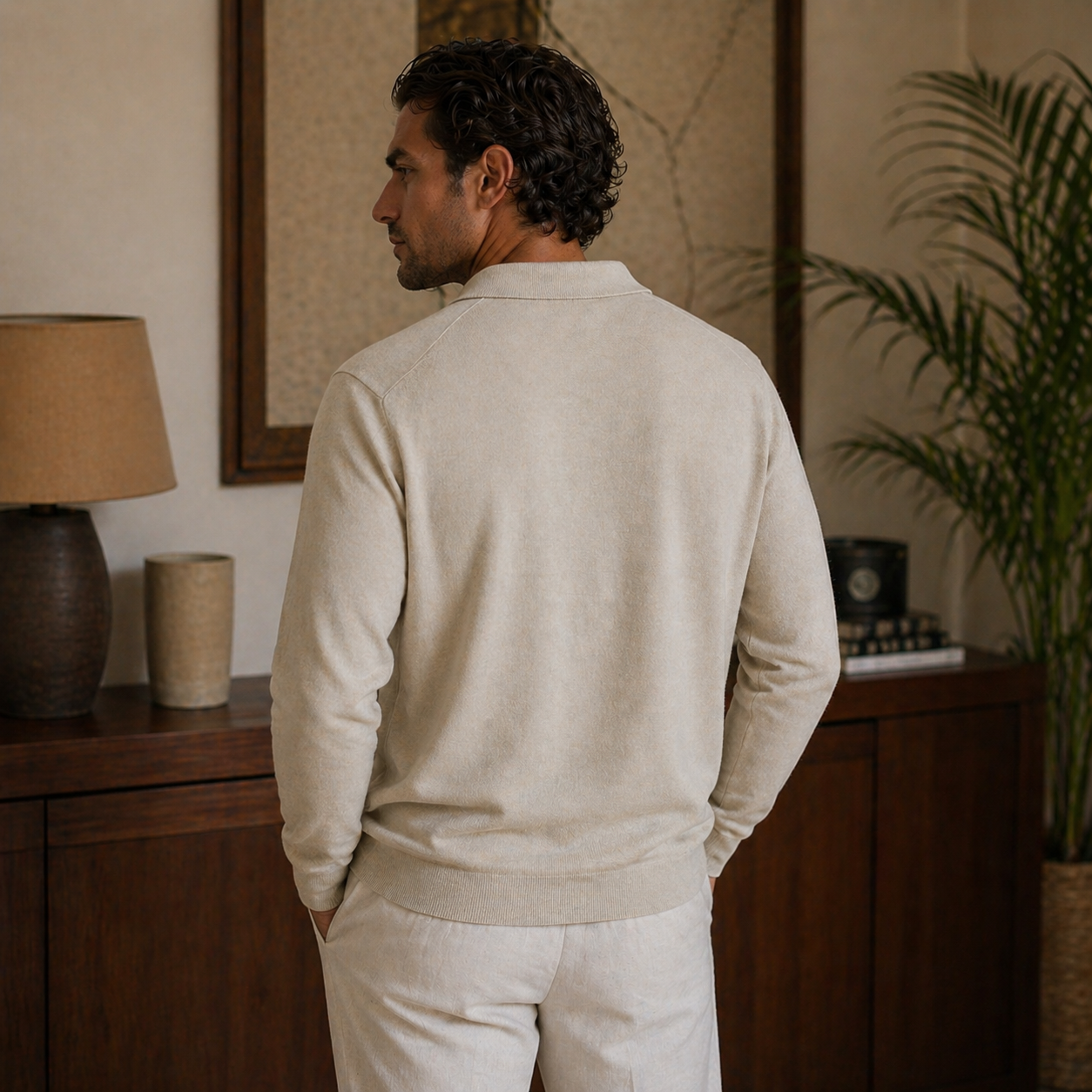 Camisa Polo Masculina Amalvi Torino em Lã