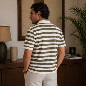 Camisa Polo Masculina Amalvi Bari em Algodão