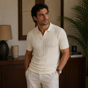 Camisa Polo Masculina Amalvi Treviso em Malha