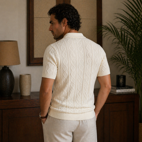 Camisa Polo Masculina Amalvi Treviso em Malha