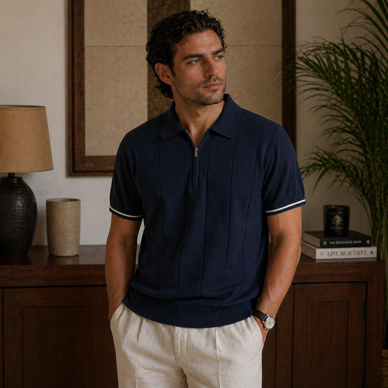 Camisa Polo Masculina Amalvi Modena