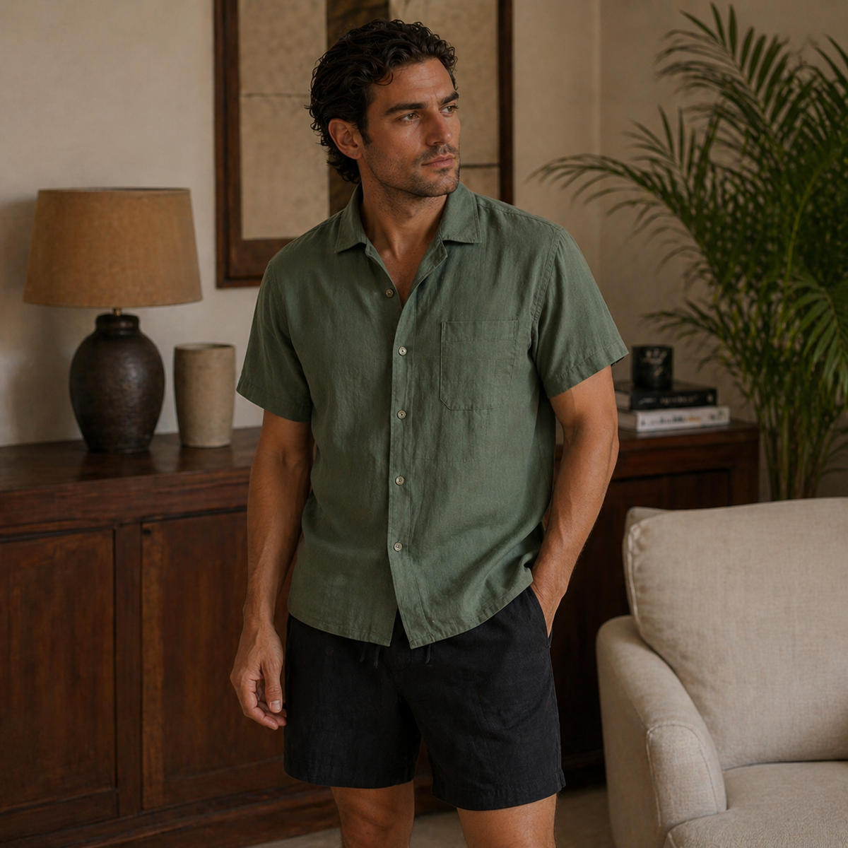 Conjunto Masculino Amalvi Torino em Linho