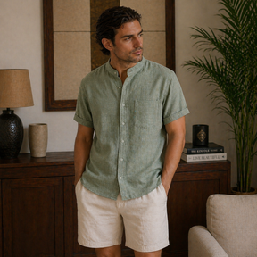 Camisa Masculina Amalvi Salerno Linho