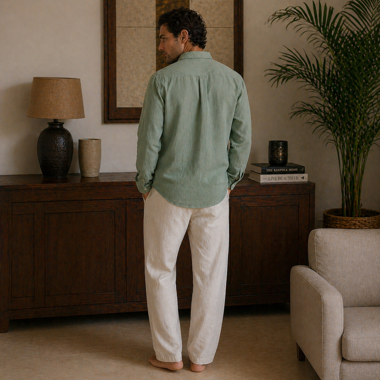 Conjunto Masculino Amalvi Brescia em Linho