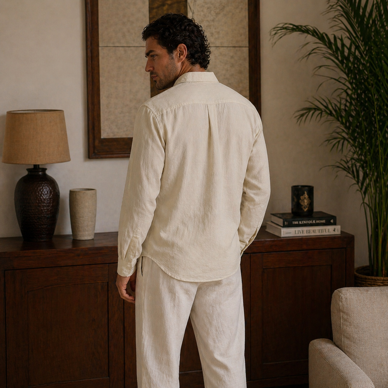 Camisa Masculina Amalvi Saluzzo em Linho