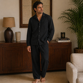 Conjunto Masculino Amalvi Brescia Monocromático em Linho