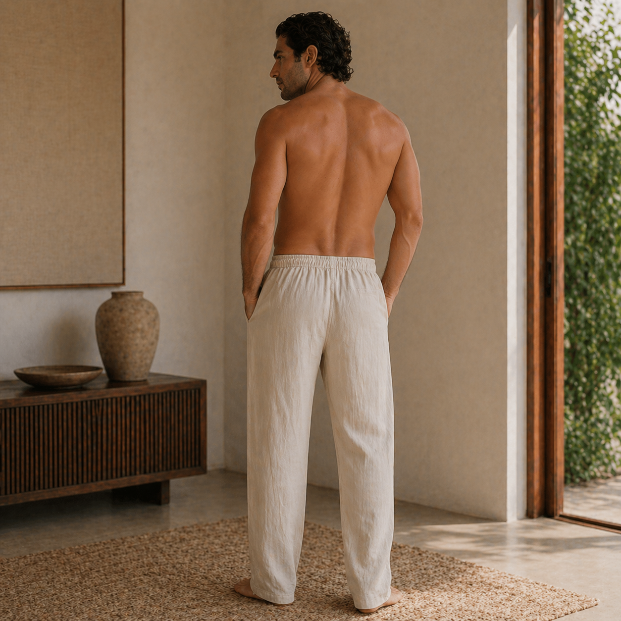 Calça Masculina Amalvi Palermo em Linho e Algodão