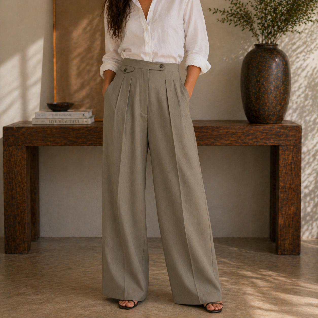 Calça Feminina Amalvi Torino em Alfaiataria