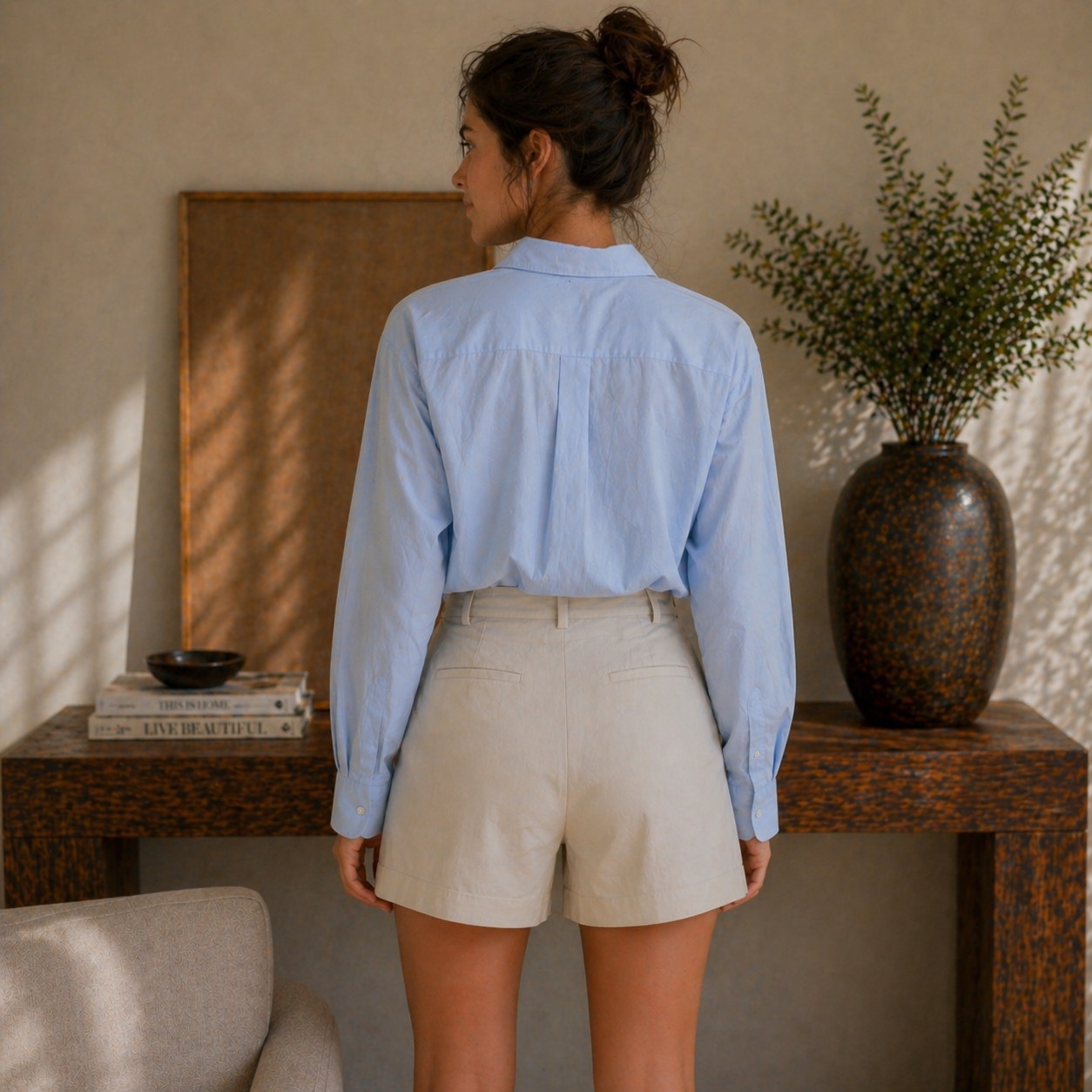 Camisa Feminina Amalvi Firenze em Linho