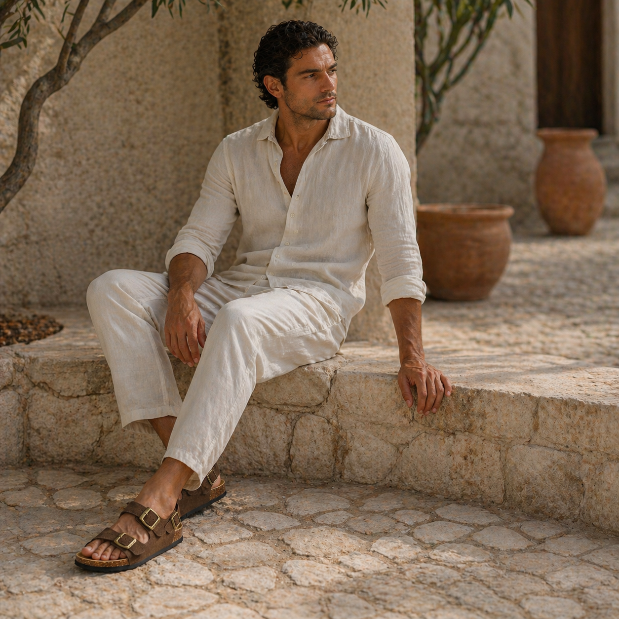 Sandália Masculina Amalvi Napoli