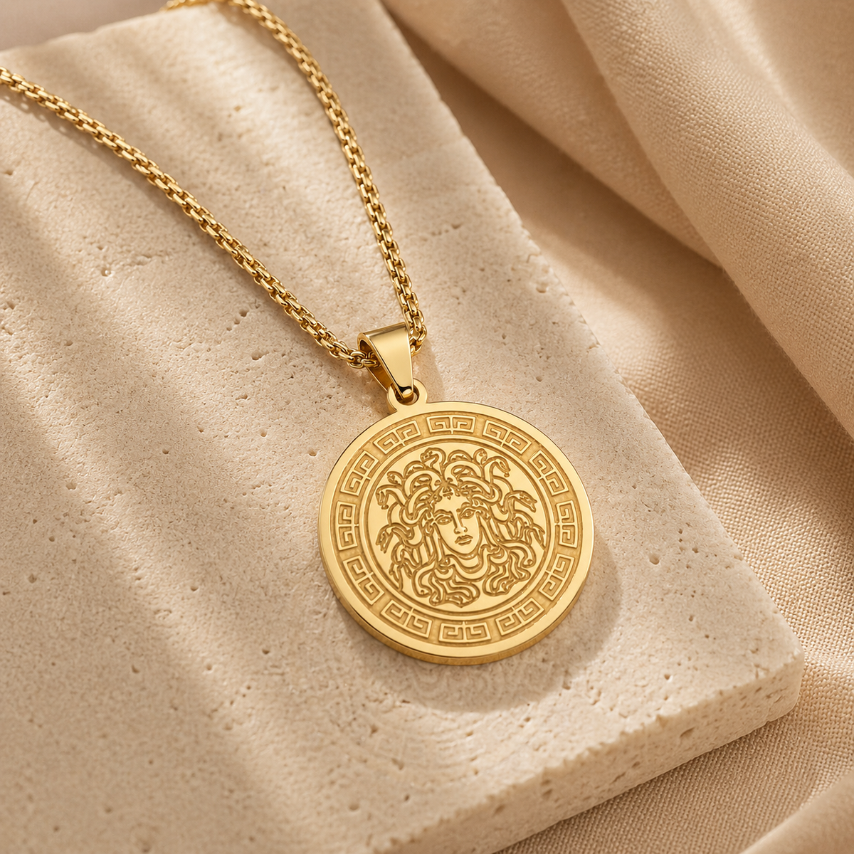 Colar Masculino Amalvi Medusa Imperiale