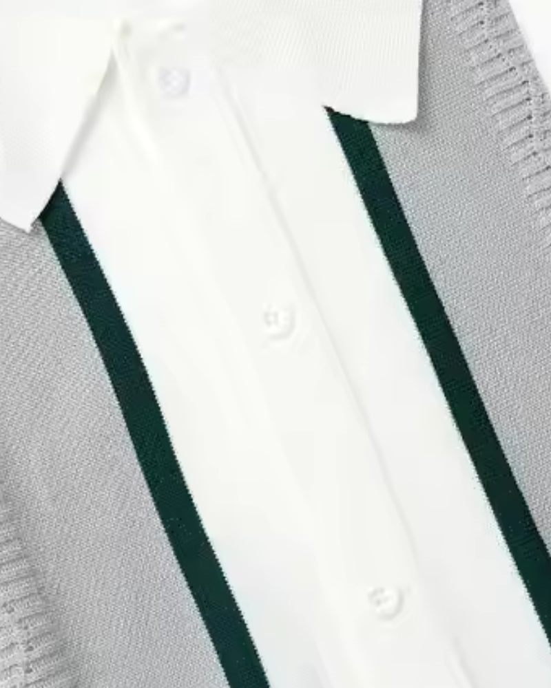 Camisa Polo Masculina Amalvi Capri em Tricot