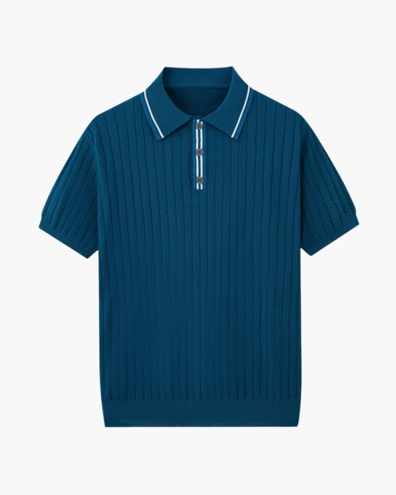 Camisa Polo Masculina Amalvi Ravena Tricot